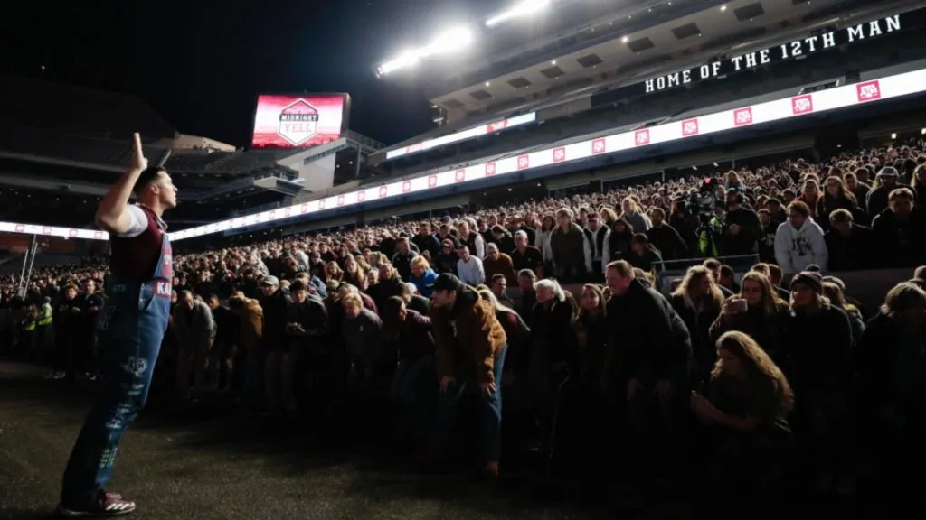 Texas A&M’s midnight yell practice (Source: Student Affairs – TAMU – Texas A&M University)