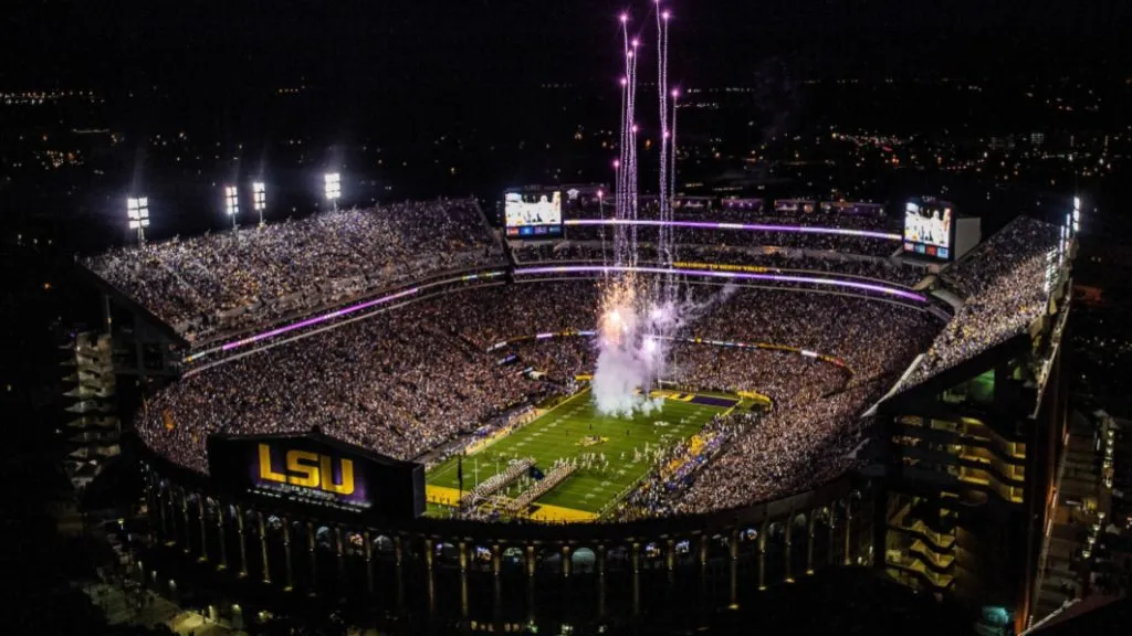 LSU’s night in Death Valley (Source: LSU Sports)