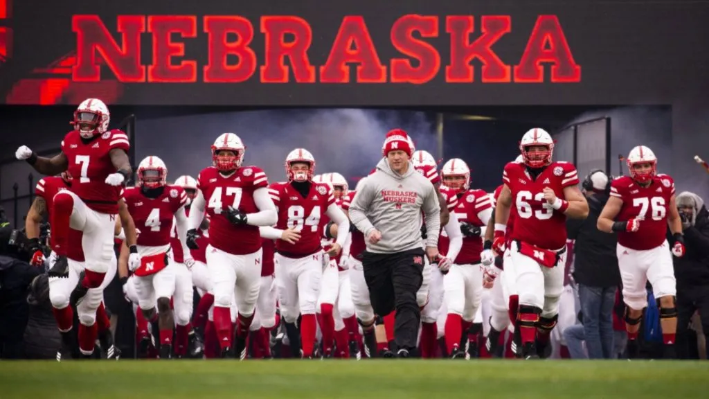 Nebraska’s tunnel walk (Source: Huskers)