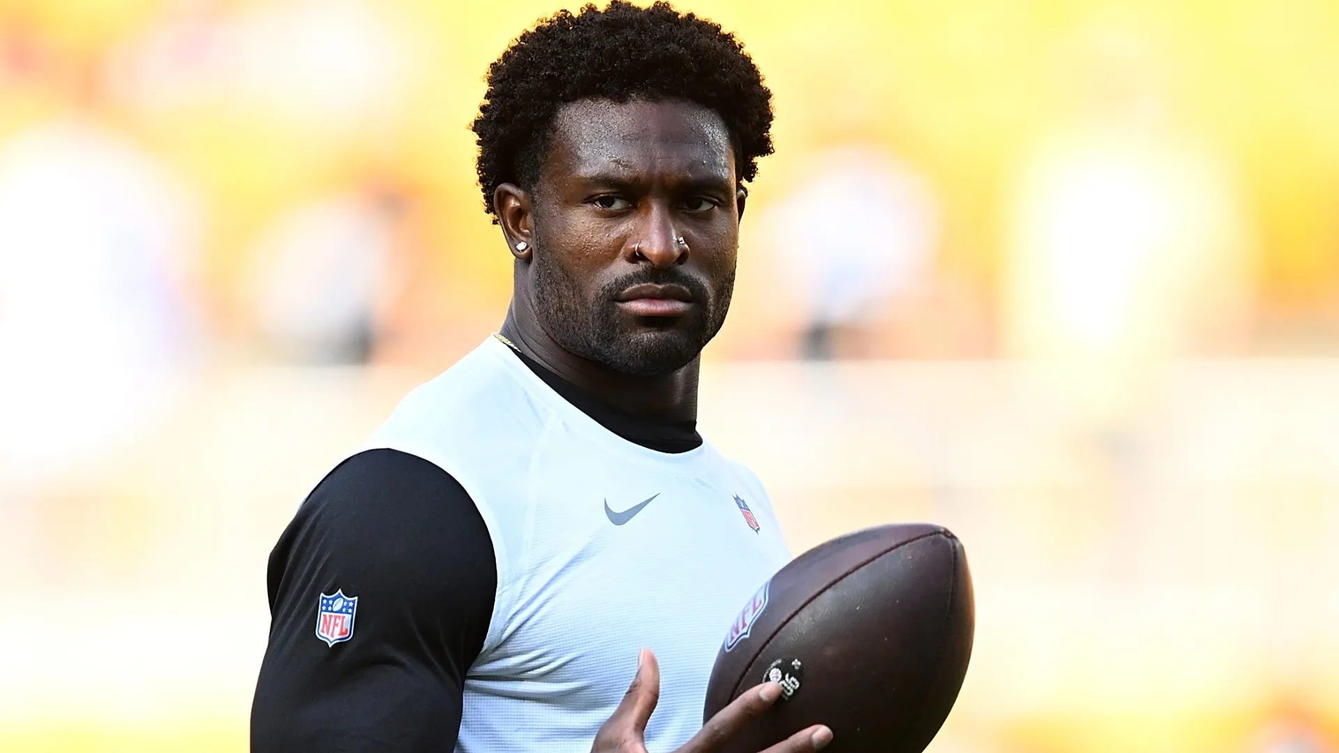 DK Metcalf #4 of the Pittsburgh Steelers