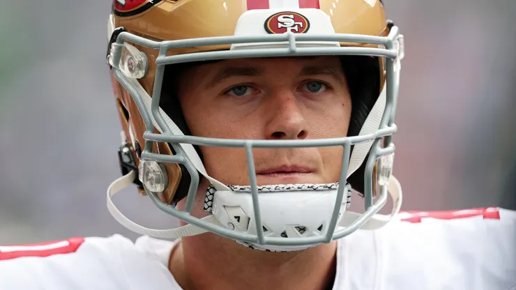 Mac Jones #10 of the San Francisco 49ers