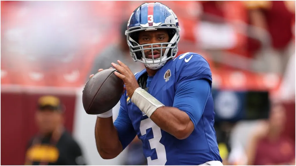 Russell Wilson of the New York Giants – Scott Taetsch/Getty Images
