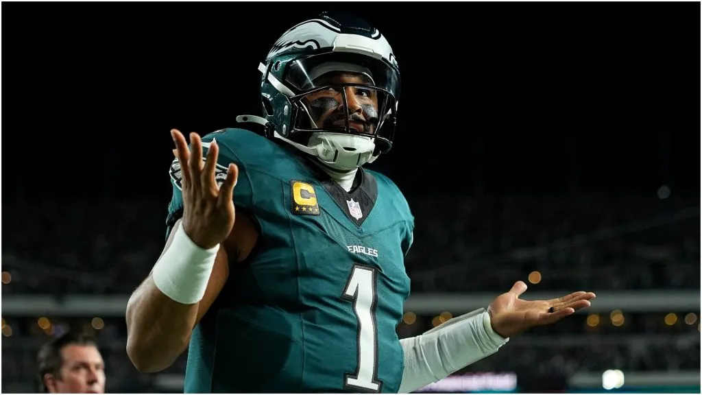 Jalen Hurts of the Philadelphia Eagles – Mitchell Leff/Getty Images