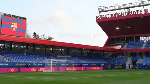 General view inside the stadium prior to the LaLiga EA Sports match between FC Barcelona and Valencia CF at Estadi Johan Cruyff.