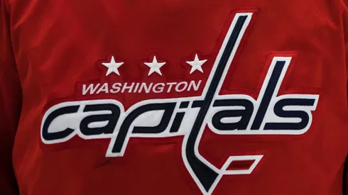 Detailed view of the Washington Capitals logo