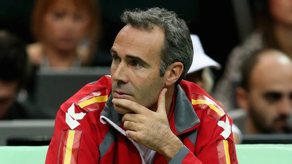 Alex Corretja during the Davis Cup.
