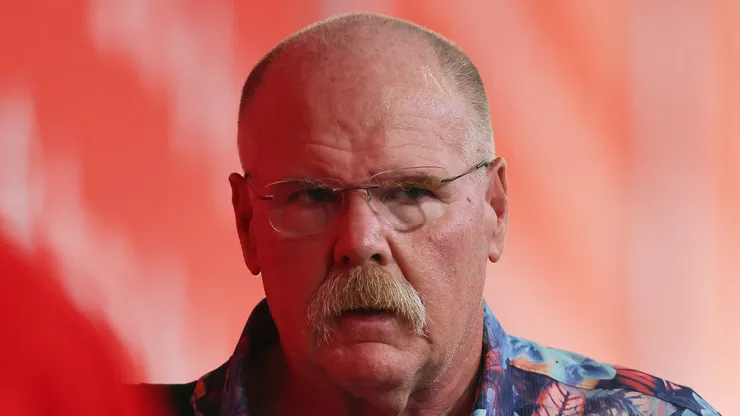 Andy Reid before a Chiefs' loss to the Eagles in 2025.