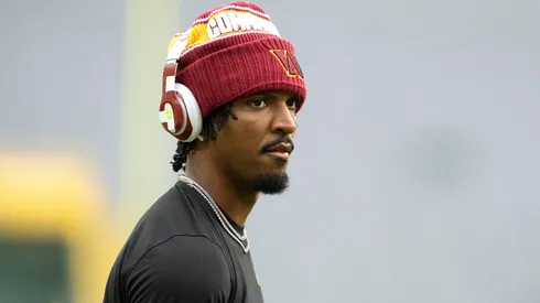 Jayden Daniels #5 of the Washington Commanders.