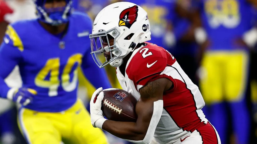 Chase Edmonds while playing for Arizona Cardinals