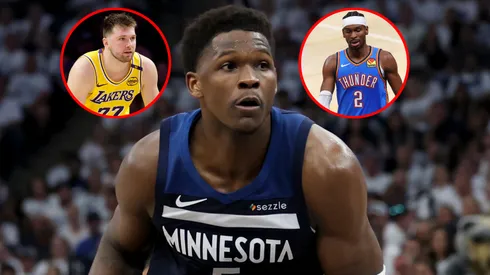 Anthony Edwards, Luka Doncic and Shai Gilgeous-Alexander.