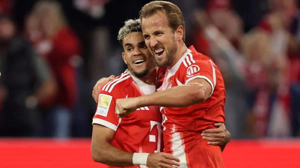 Bayern Munich stars Luis Diaz and Harry Kane
