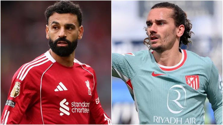 Mohamed Salah of Liverpool and Antoine Griezmann of Atletico Madrid.