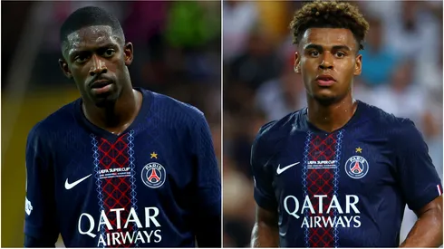 Ousmane Dembele and Desire Doue of PSG.
