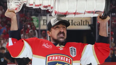 Brad Marchand at Amerant Bank Arena on June 17, 2025 in Sunrise, Florida.