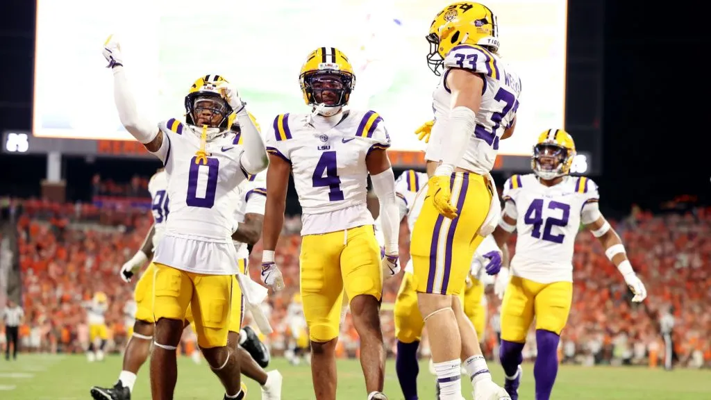 LSU Tigers players in 2025. (Source: Katie Januck/Getty Images)