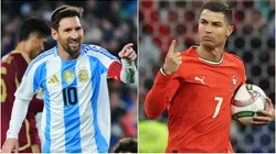 Lionel Messi of Argentina and Cristiano Ronaldo of Portugal.