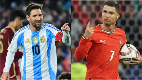 Lionel Messi of Argentina and Cristiano Ronaldo of Portugal.