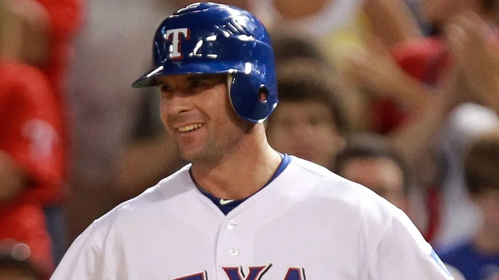 Michael Young (Source: Ronald Martinez/Getty Images)