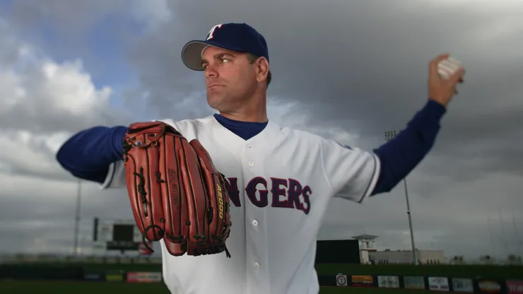 Kenny Rogers of the Texas Rangers poses for a portrait on Photo Day in 2005.