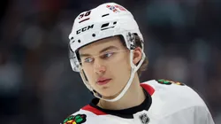 Connor Bedard at Climate Pledge Arena on November 14, 2024 in Seattle, Washington.