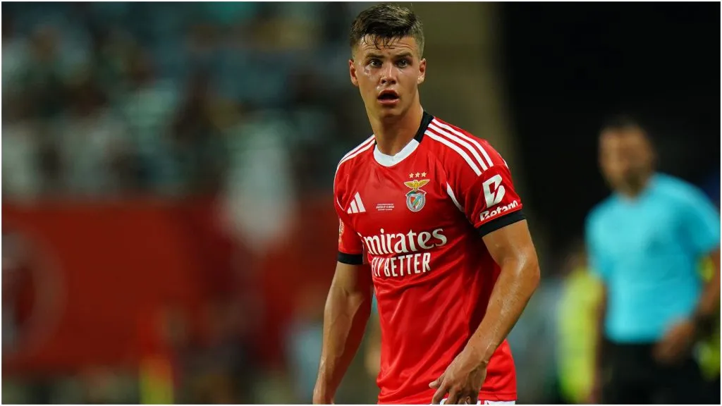 Alexander Bah of SL Benfica – Gualter Fatia/Getty Images