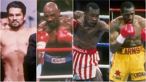 Roberto Duran, Marvin Hagler, Sugar Ray Leonard and Thomas Hearns.