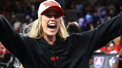 Sophie Cunningham #8 of the Indiana Fever.