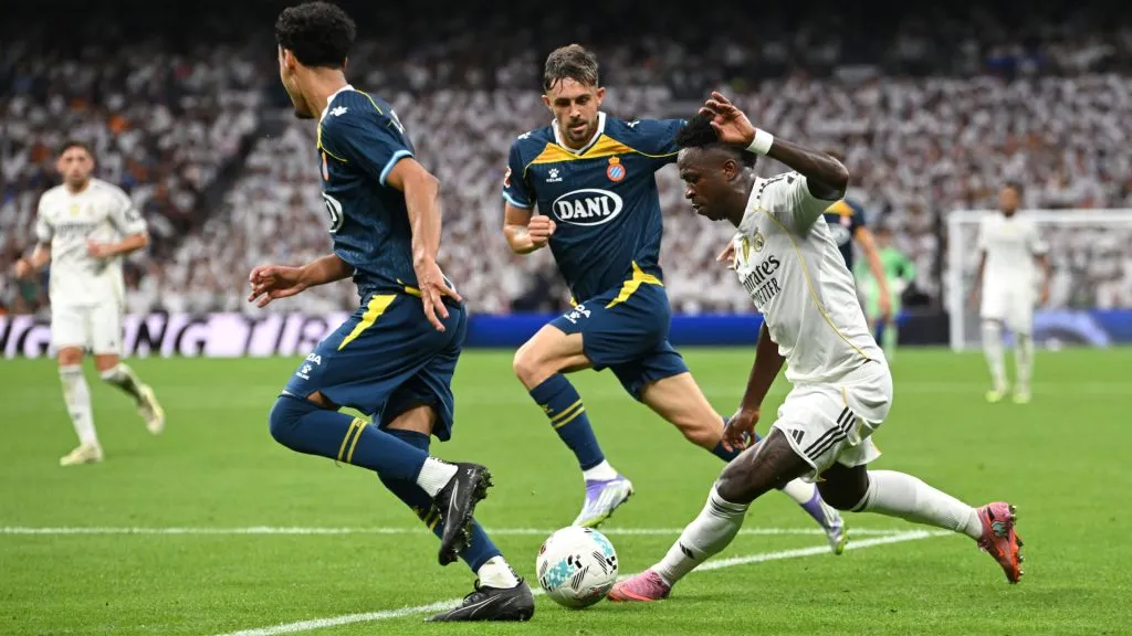 Vinicius Jr played as a starter in last Real Madrid’s LaLiga game. (Denis Doyle/Getty Images)