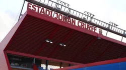 General view inside the Johan Cruyff stadium prior to the LaLiga EA Sports match.