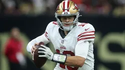 Mac Jones #10 of the San Francisco 49ers