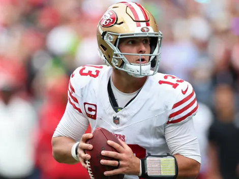 Why is Brock Purdy not playing today for 49ers vs Cardinals in Week 3 of 2025 NFL season?