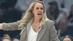 Head coach Becky Hammon of the Las Vegas Aces.