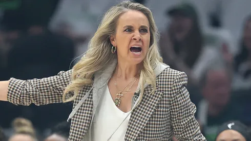 Head coach Becky Hammon of the Las Vegas Aces.