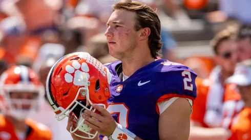 Cade Klubnik #2 of the Clemson Tigers.