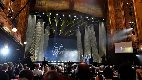 Atmosphere during the Ballon D'Or ceremony at Theatre Du Chatelet in Paris on October 17, 2022.