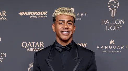 Lamine Yamal attends the 69th Ballon D'Or