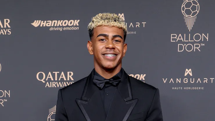 Lamine Yamal attends the 69th Ballon D'Or