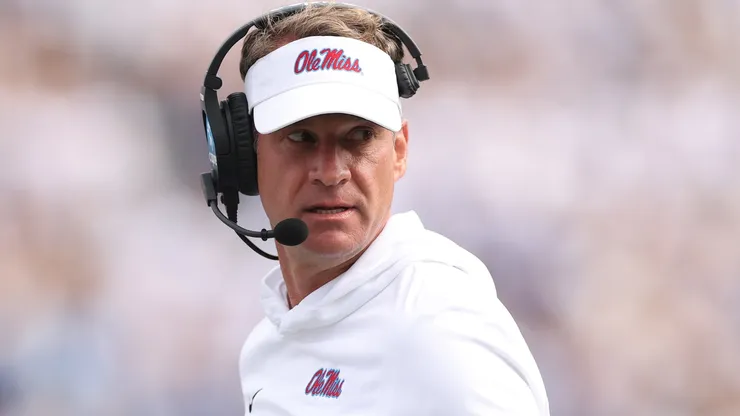 Lane Kiffin the head coach of Ole Miss Rebels.