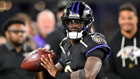 Lamar Jackson #8 of the Baltimore Ravens.