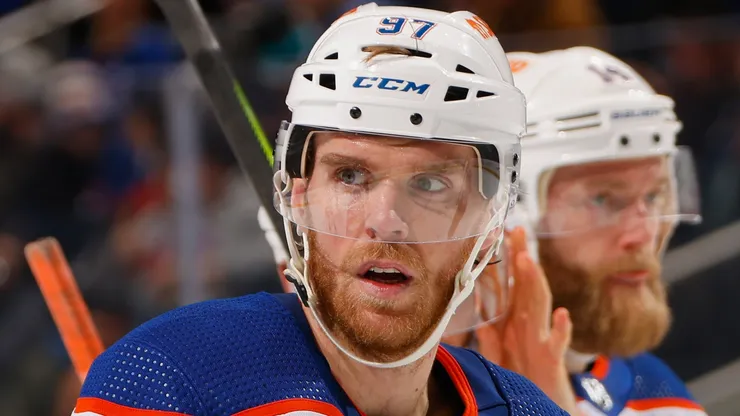 Connor McDavid at UBS Arena on December 19, 2023 in Elmont, New York.