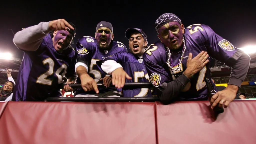 Baltimore Ravens fans (Source: Doug Pensinger/Getty Images)