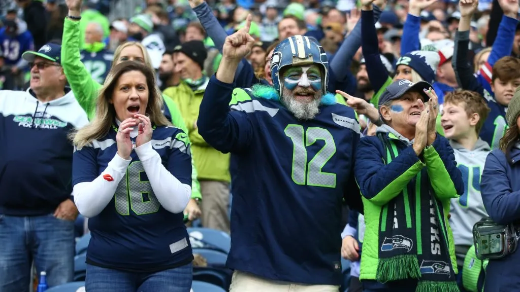 Seattle Seahawks fans (Source: Lindsey Wasson/Getty Images)
