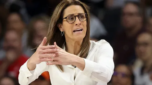 Head coach Stephanie White of the Indiana Fever.