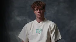 Jannik Sinner of Italy talks to the media on day 3 of 2025 China Open.