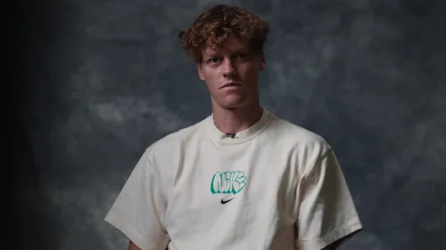 Jannik Sinner of Italy talks to the media on day 3 of 2025 China Open.