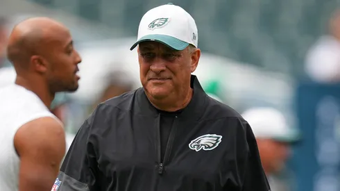 Defensive coordinator Vic Fangio of the Philadelphia Eagles in 2025.