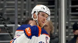Connor McDavid at Crypto.com Arena on April 21, 2023 in Los Angeles, California