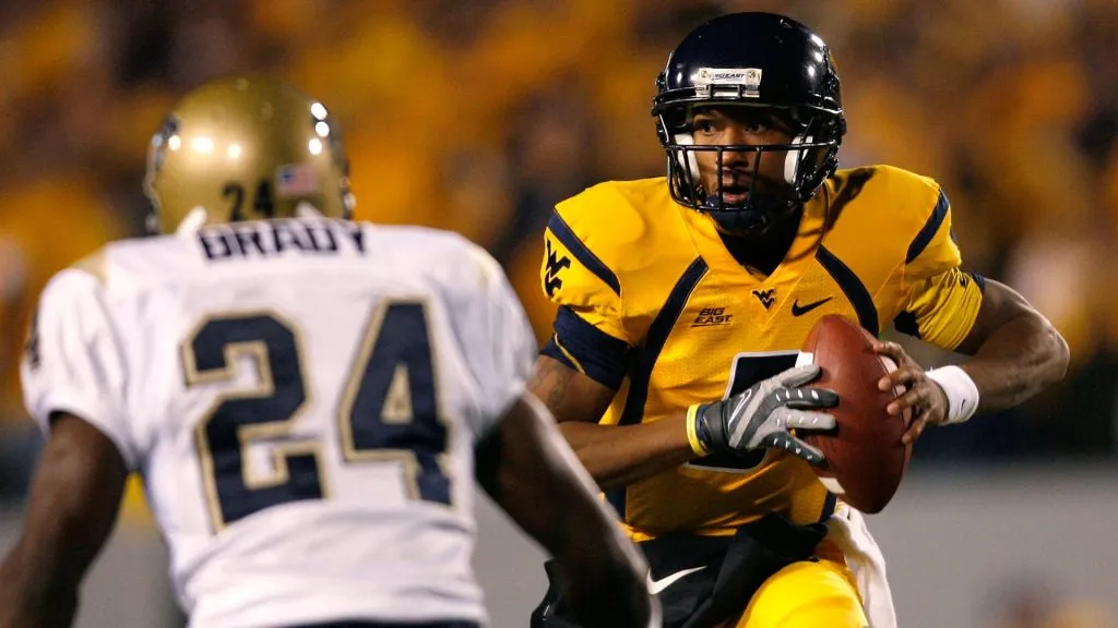 Patrick White of the West Virginia Mountaineers in 2007. (Source: Kevin C. Cox/Getty Images)