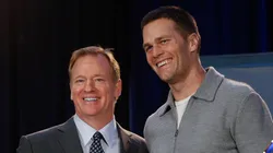 Roger Goodell (left) and Tom Brady (right) - 2017