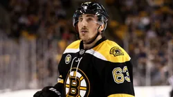 Brad Marchand at TD Garden on March 21, 2017 in Boston, Massachusetts.
